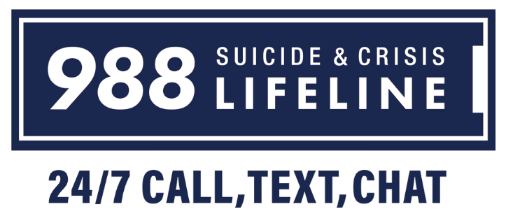 988 Suicide and Crisis Lifeline 24/7 Call, Text, Chat