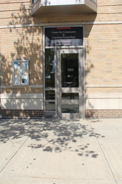 Center for Community and Learning Partnerships Door