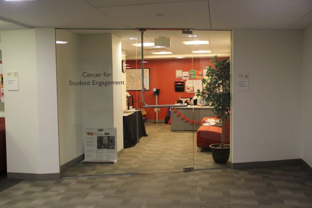 Center for Student Life Door